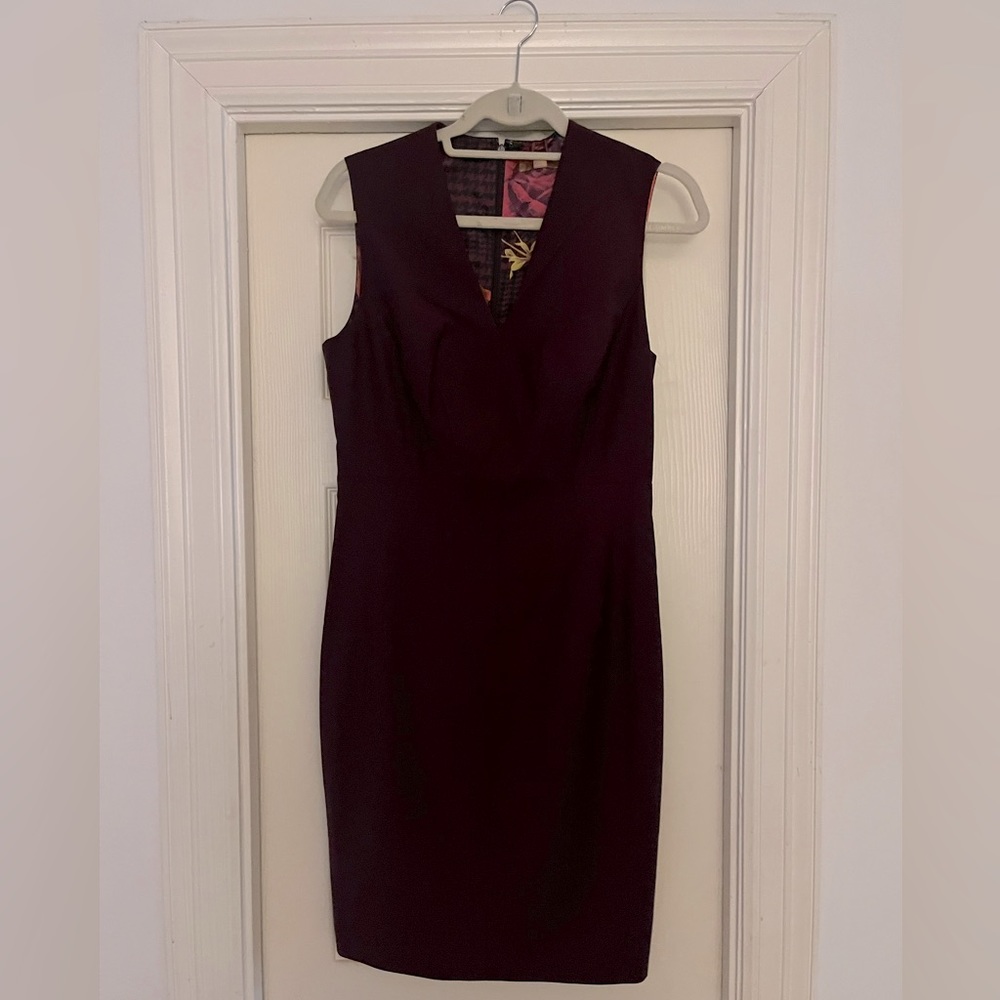 Ted Baker Edge to Edge Suit Dress - Oxblood equivalent to US size 8. NWT